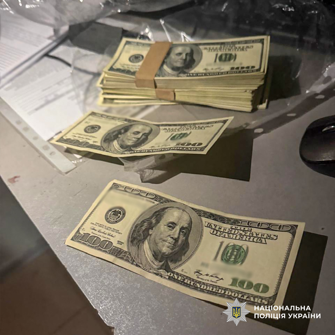 На фото вилучені гроші.