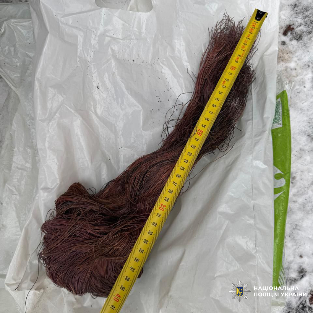 Поліцейські повідомили про підозру чоловіку у пошкодженні телекомунікаційної мережі та крадіжках кабелю у Слобідському районі Харкова