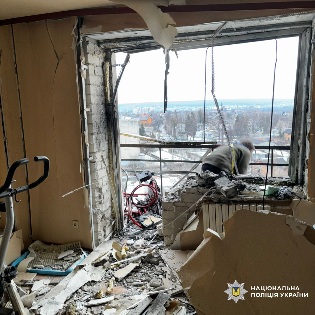 поліція задокументувала наслідки воєнного злочину