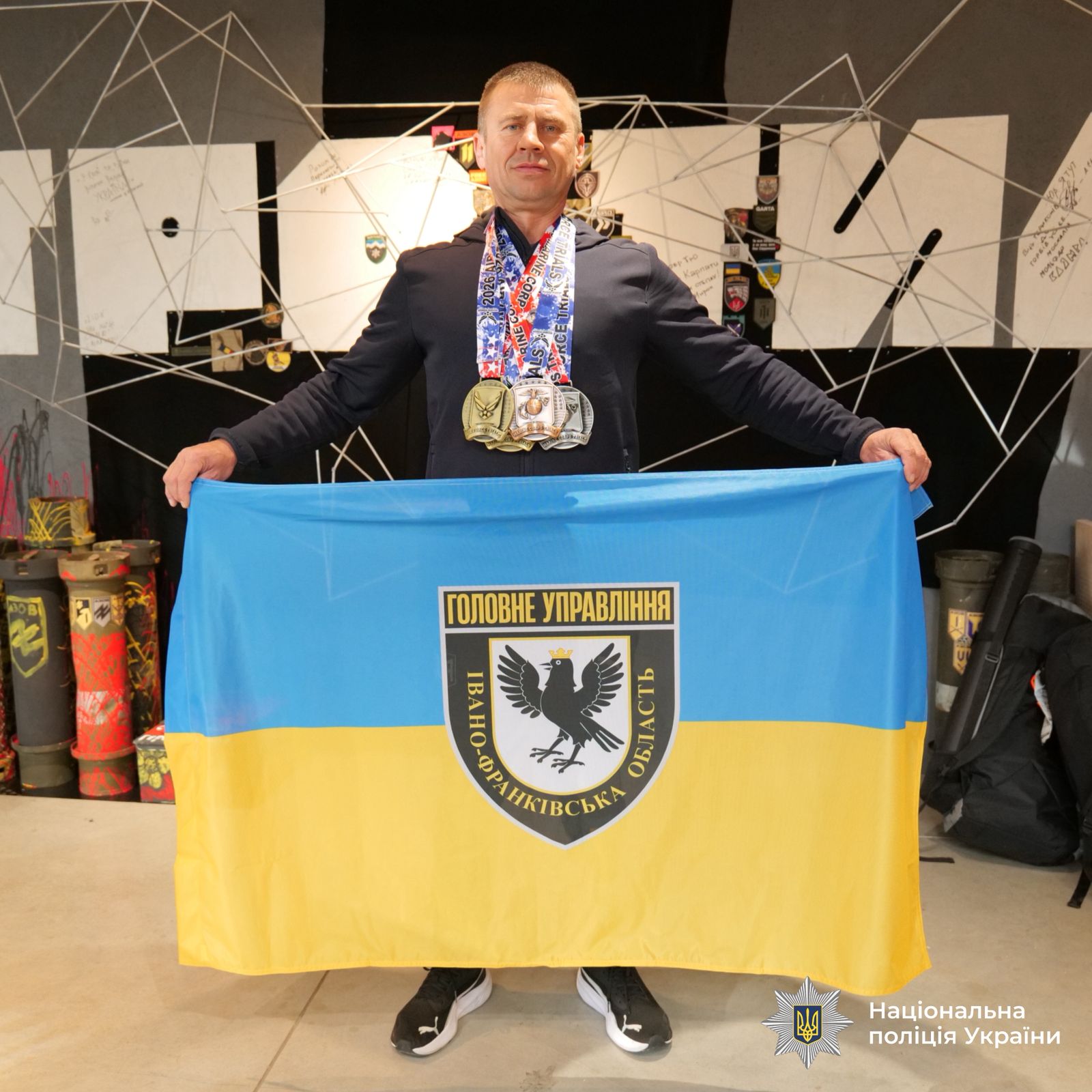 Зірка на міжнародній арені: радник начальника поліції Прикарпаття виборов чотири медалі на ветеранських змаганнях у США