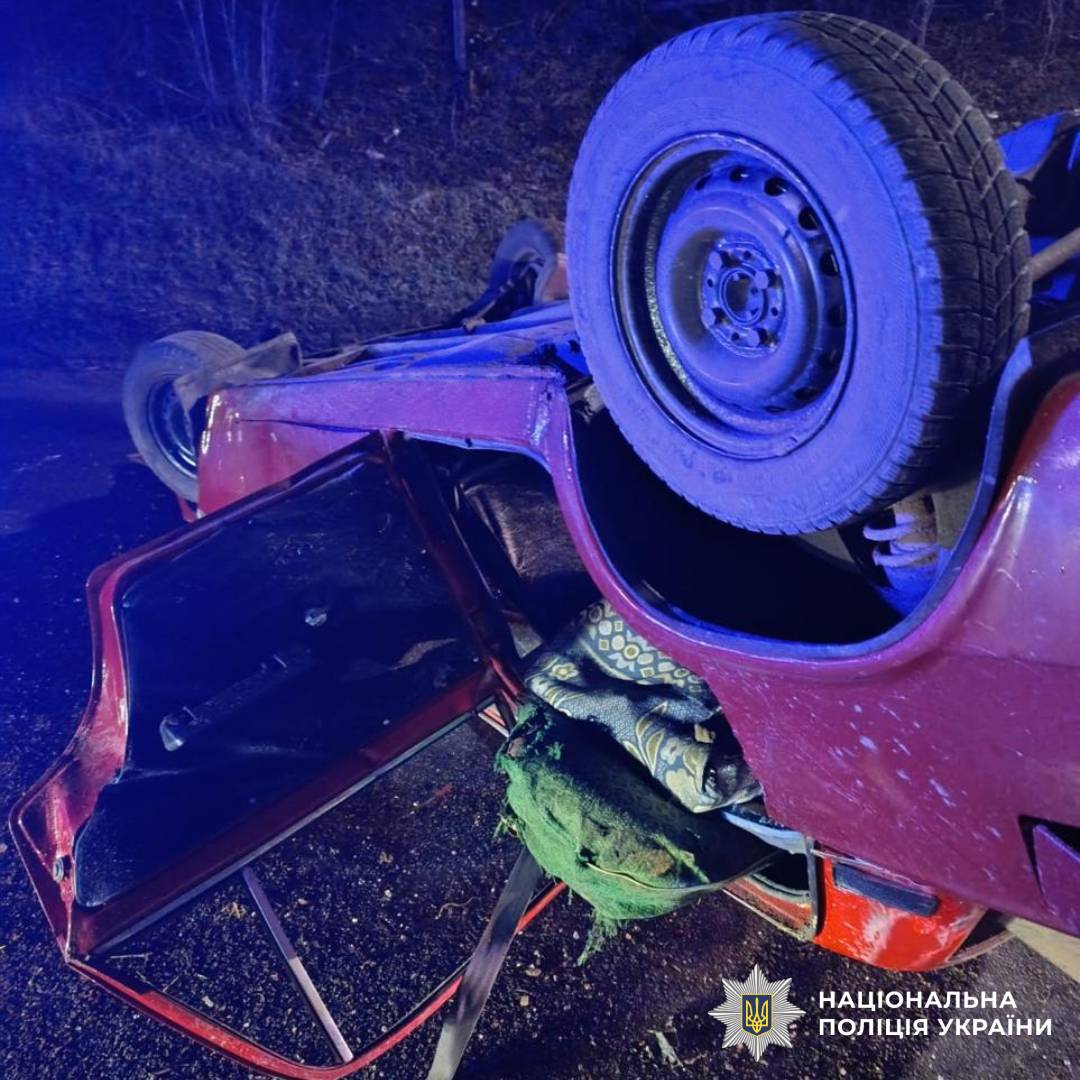 На фото зображене місце скоєння ДТП