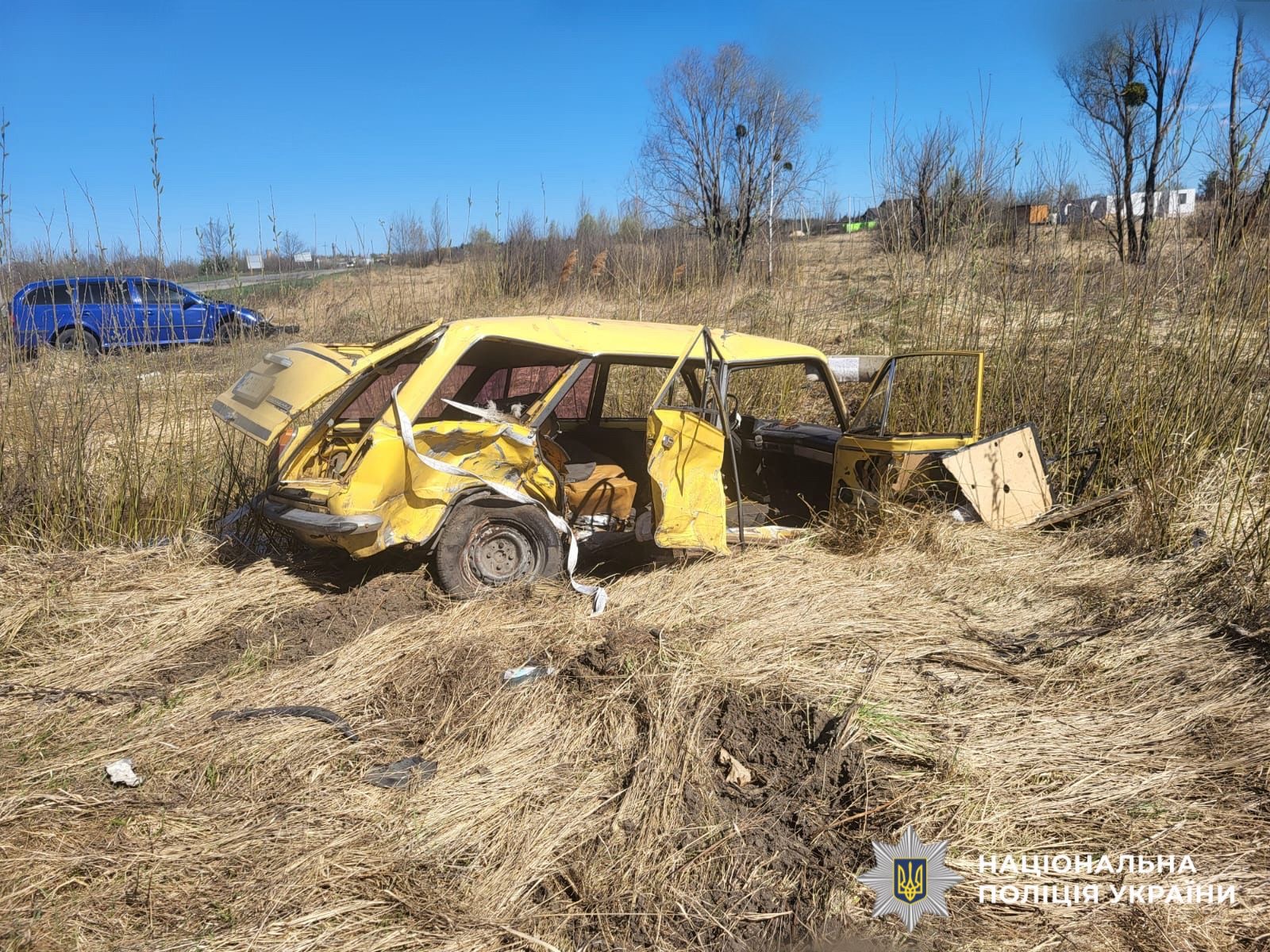 На фото зображений автомобіль, який потрапив у ДТП