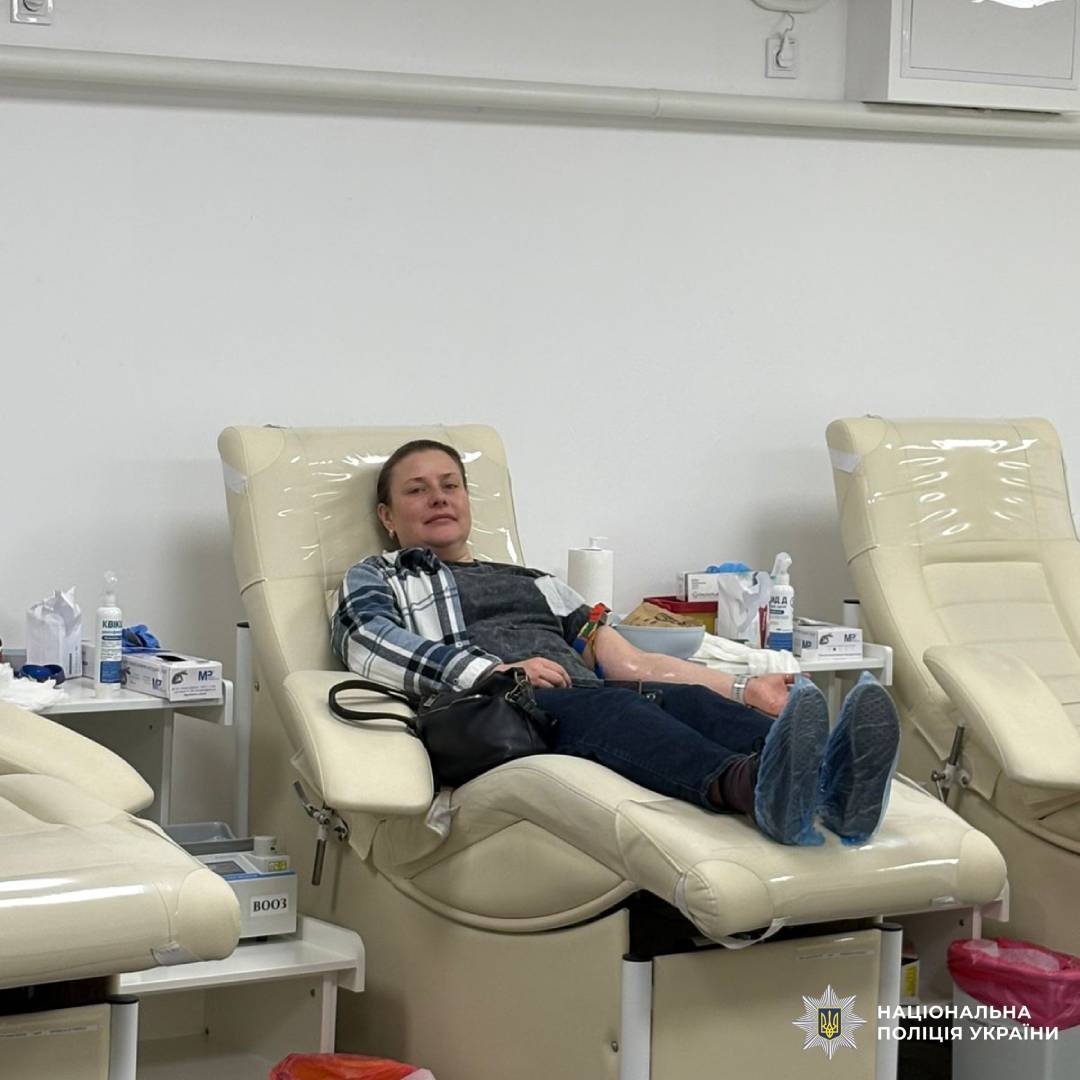 Поліцейські Харкова долучилися до здачі донорської крові