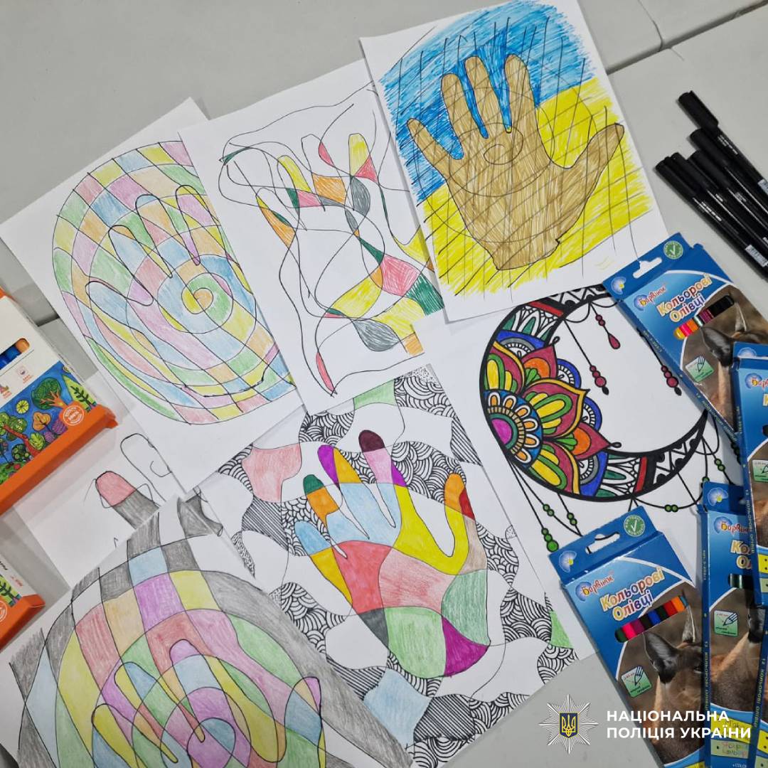 Психолог поліції Харківщини провела арттерапевтичне заняття для військовослужбовців, які проходять реабілітацію
