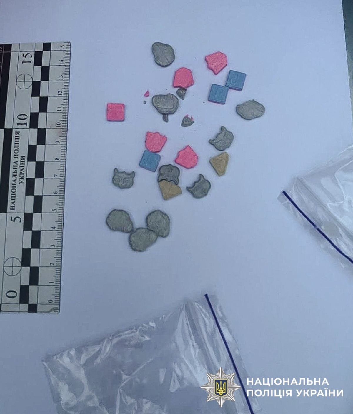 На фото зображені психотропні речовини