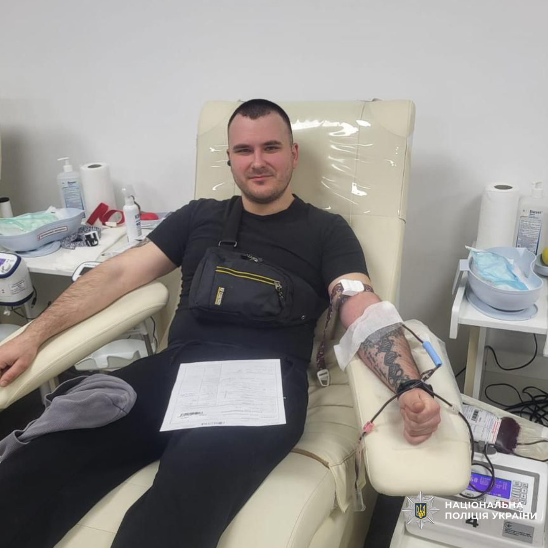Поліцейські Харкова долучилися до донорства крові