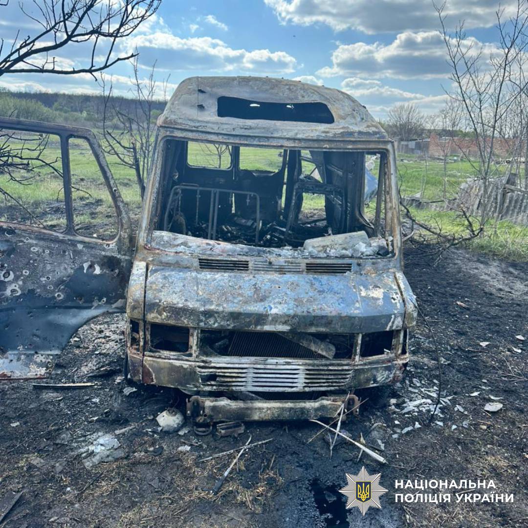 На фото наслідки ворожого обстрілу
