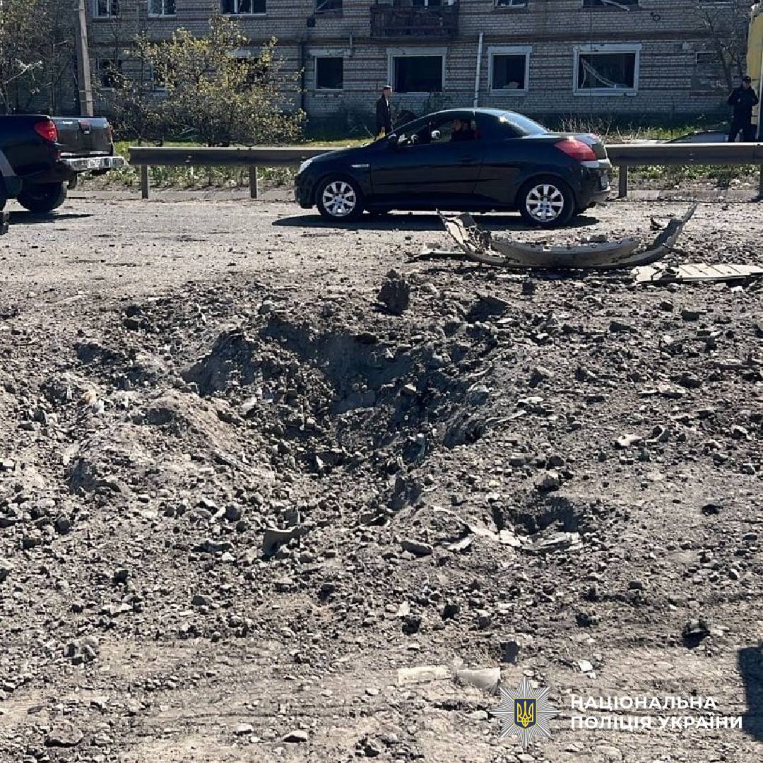 На фото наслідки ворожого обстрілу