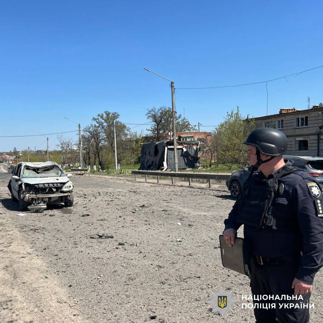 На фото наслідки ворожого обстрілу