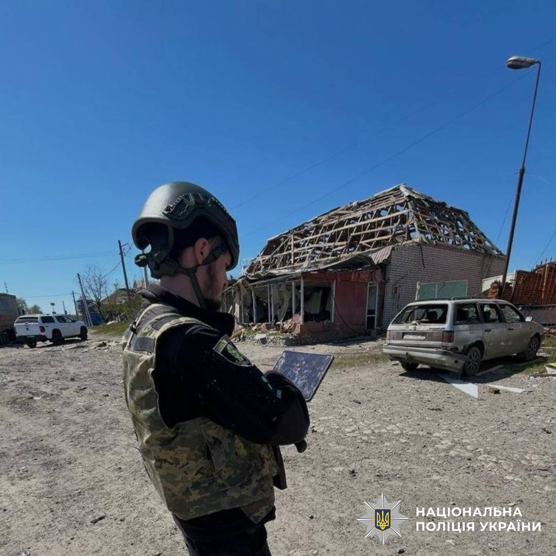 На фото наслідки ворожого обстрілу