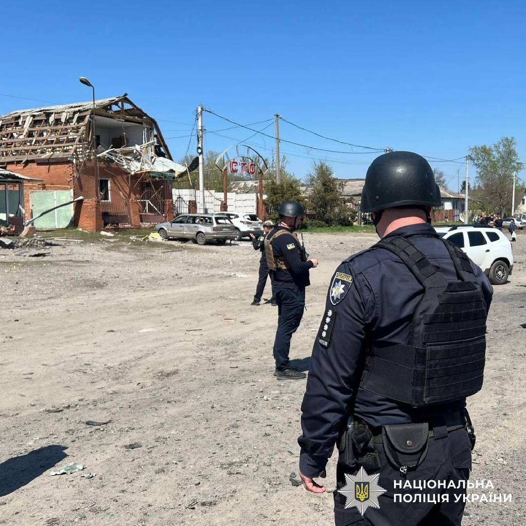 На фото наслідки ворожого обстрілу