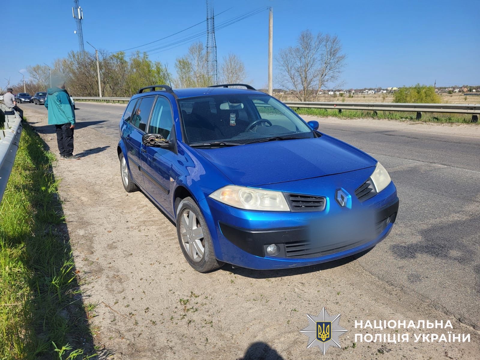 На фото зображений автомобіль, який потрапив у ДТП