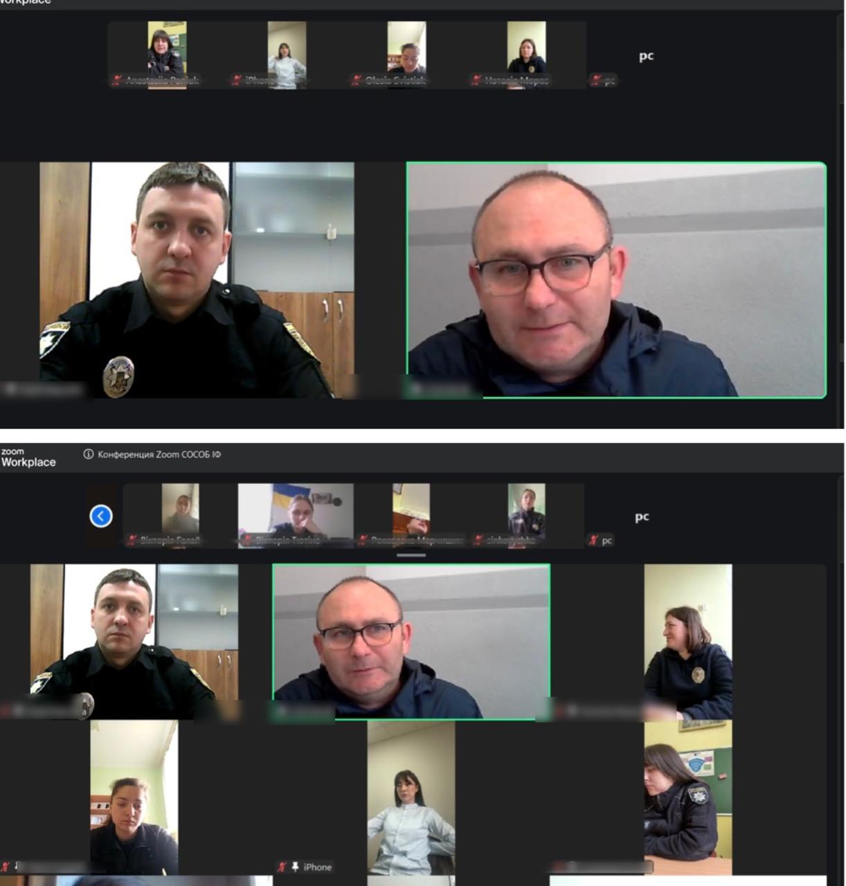 Поліцейські Прикарпаття провели навчання для інспекторів служби освітньої безпеки