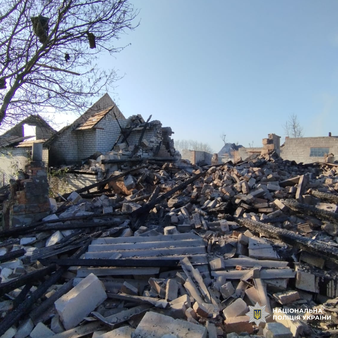 Поліція Харківщини документує наслідки обстрілів, внаслідок яких постраждали п’ятеро громадян