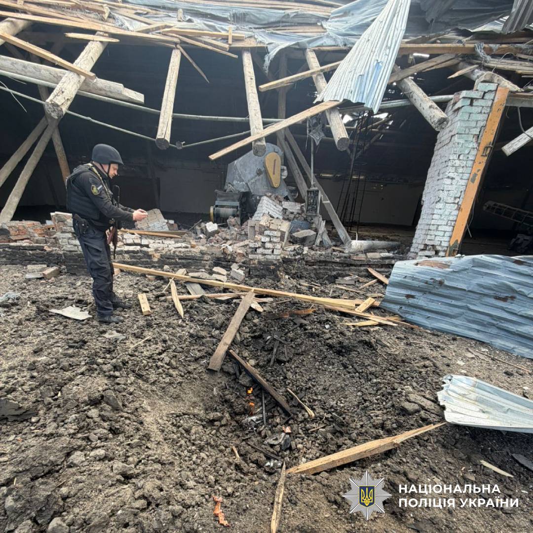 На фото наслідки ворожого обстрілу