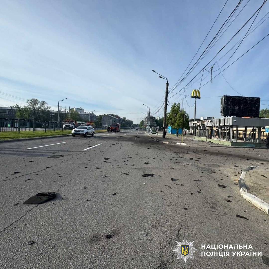 На фото наслідки ворожого обстрілу