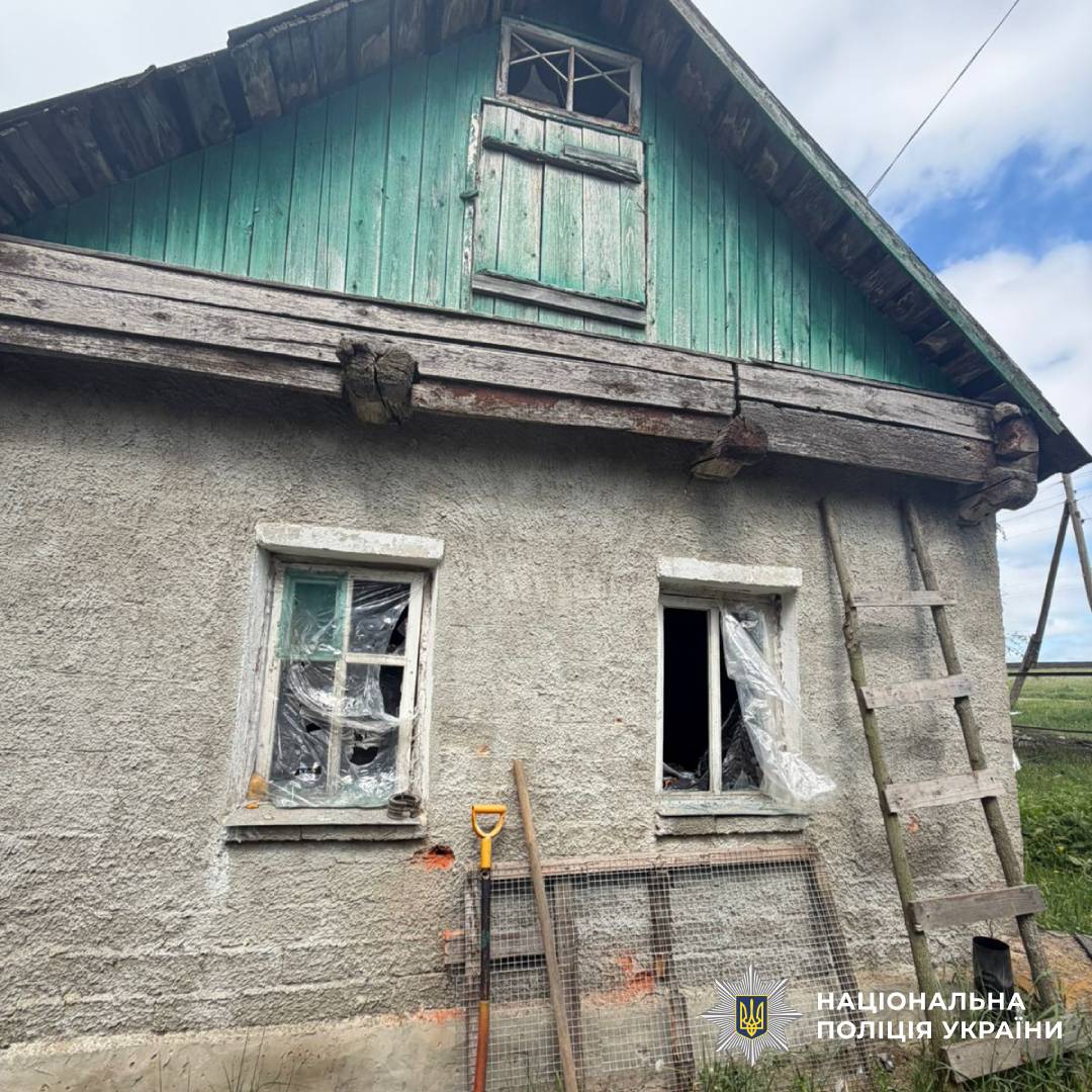 На фото наслідки ворожого обстрілу