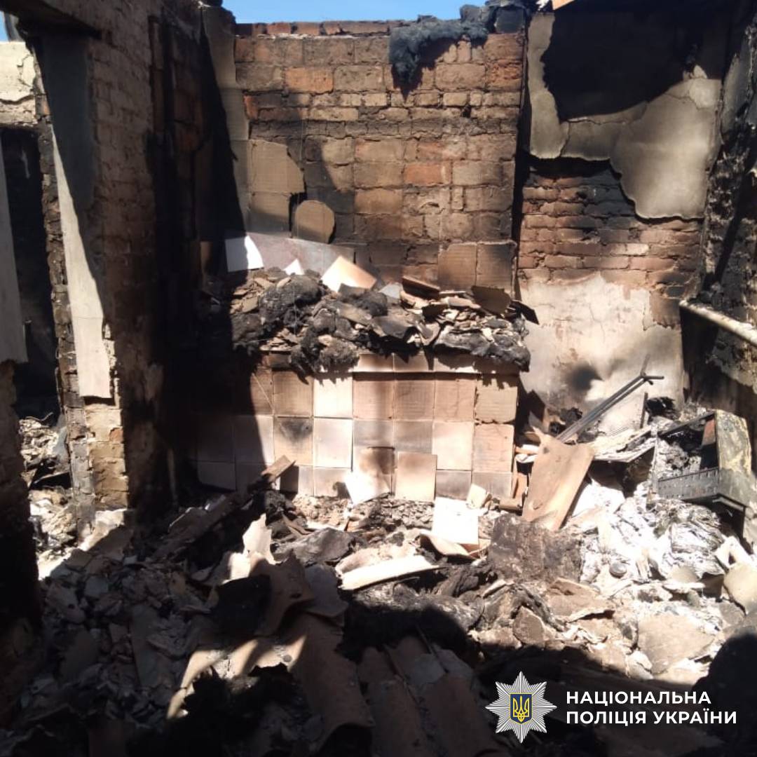 На фото наслідки ворожого обстрілу