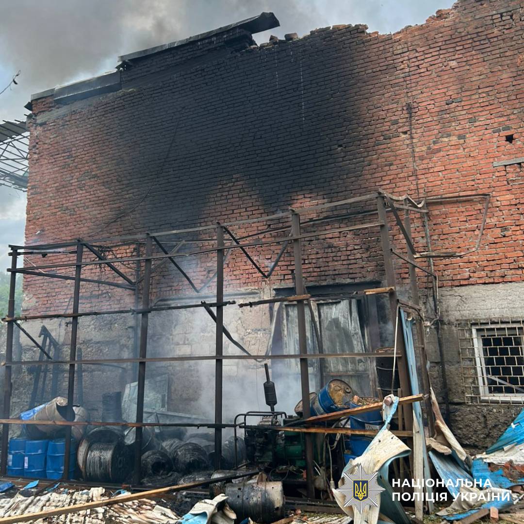 На фото наслідки ворожого обстрілу