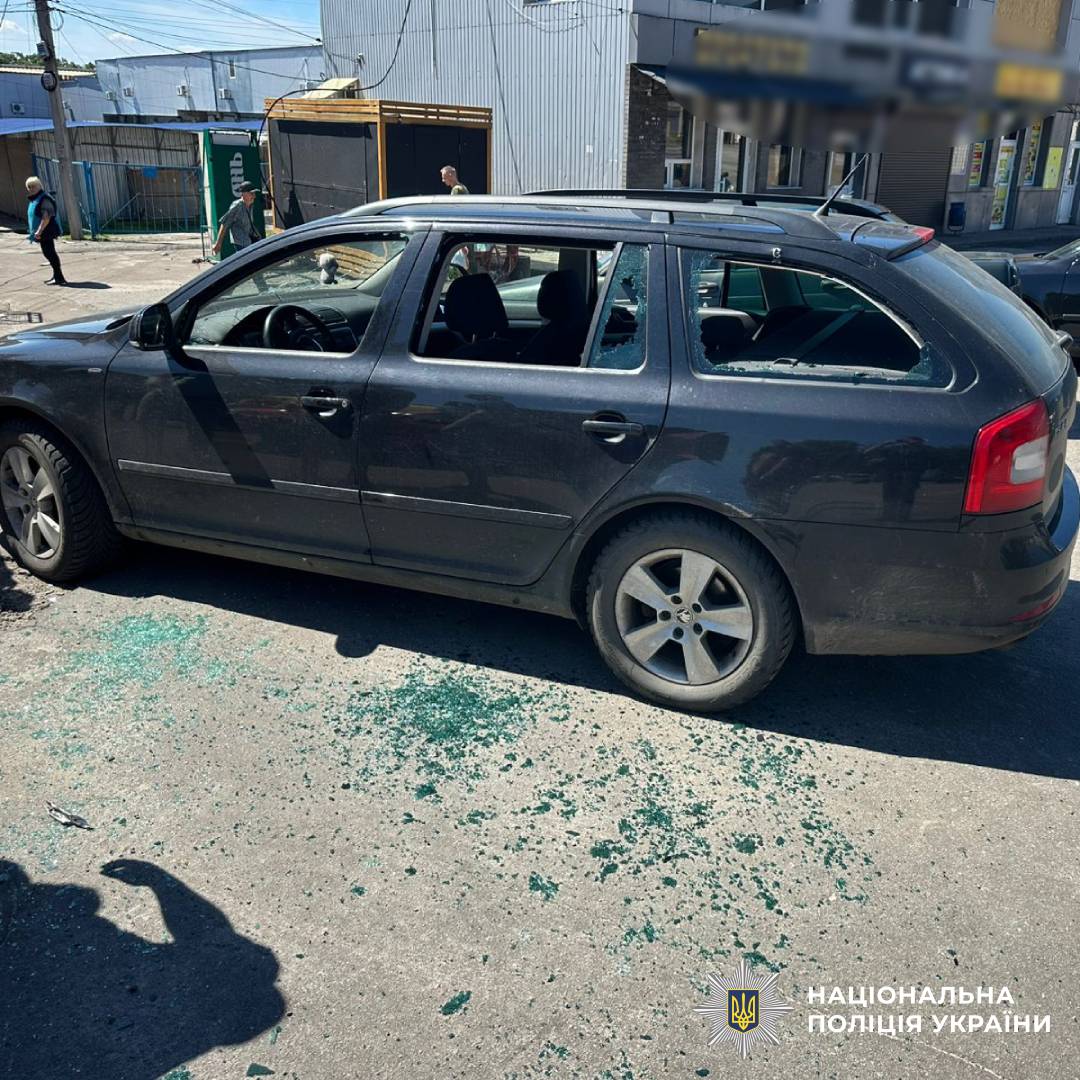 На фото наслідки ворожого обстрілу