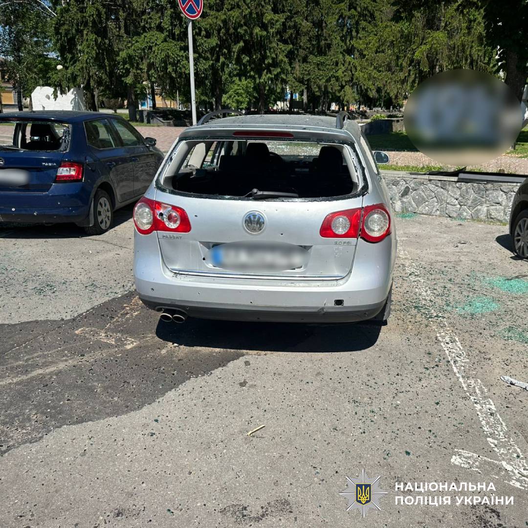 На фото наслідки ворожого обстрілу