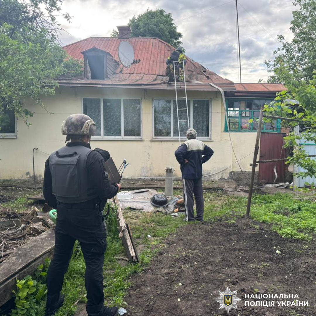 На фото наслідки ворожого обстрілу