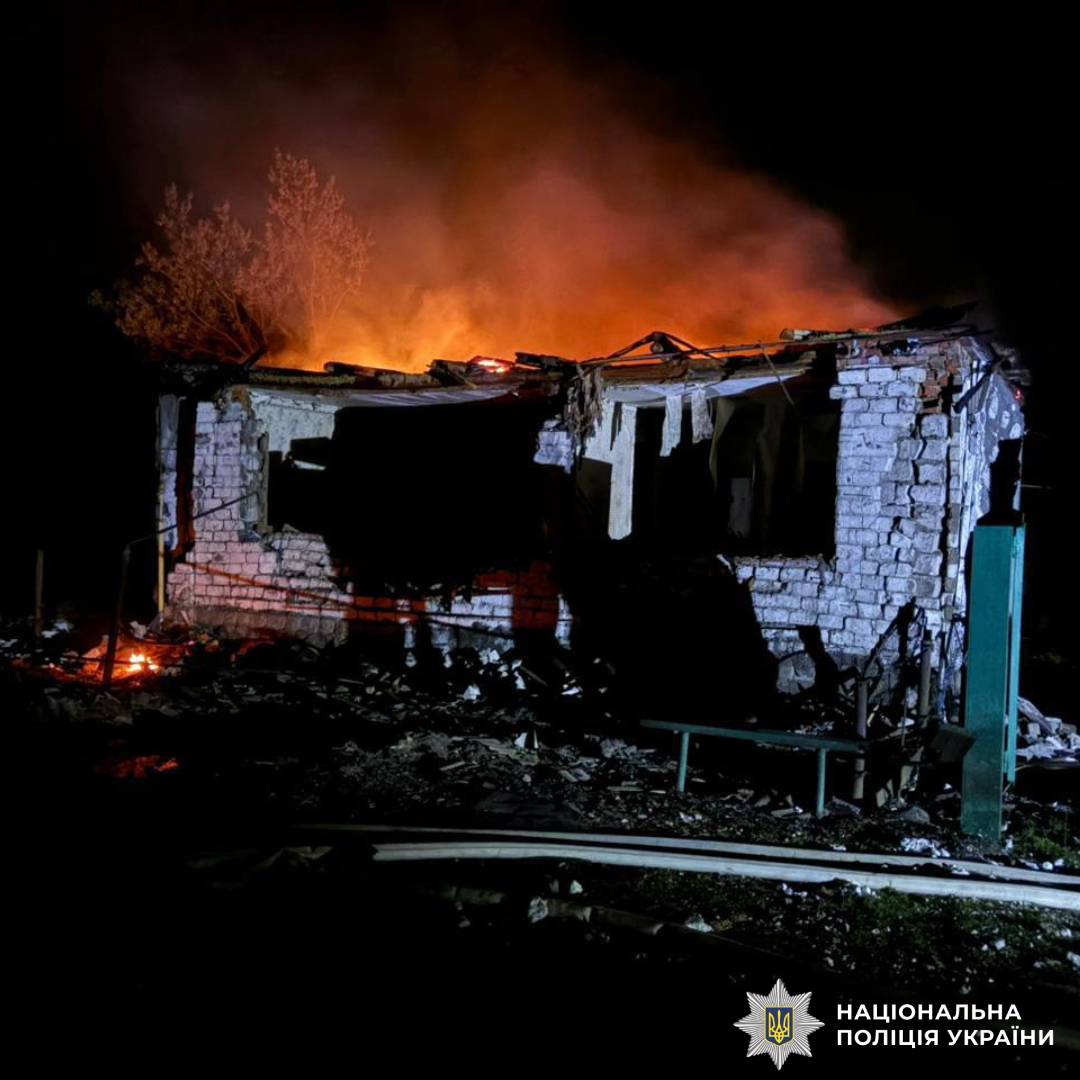 На фото наслідки ворожого обстрілу