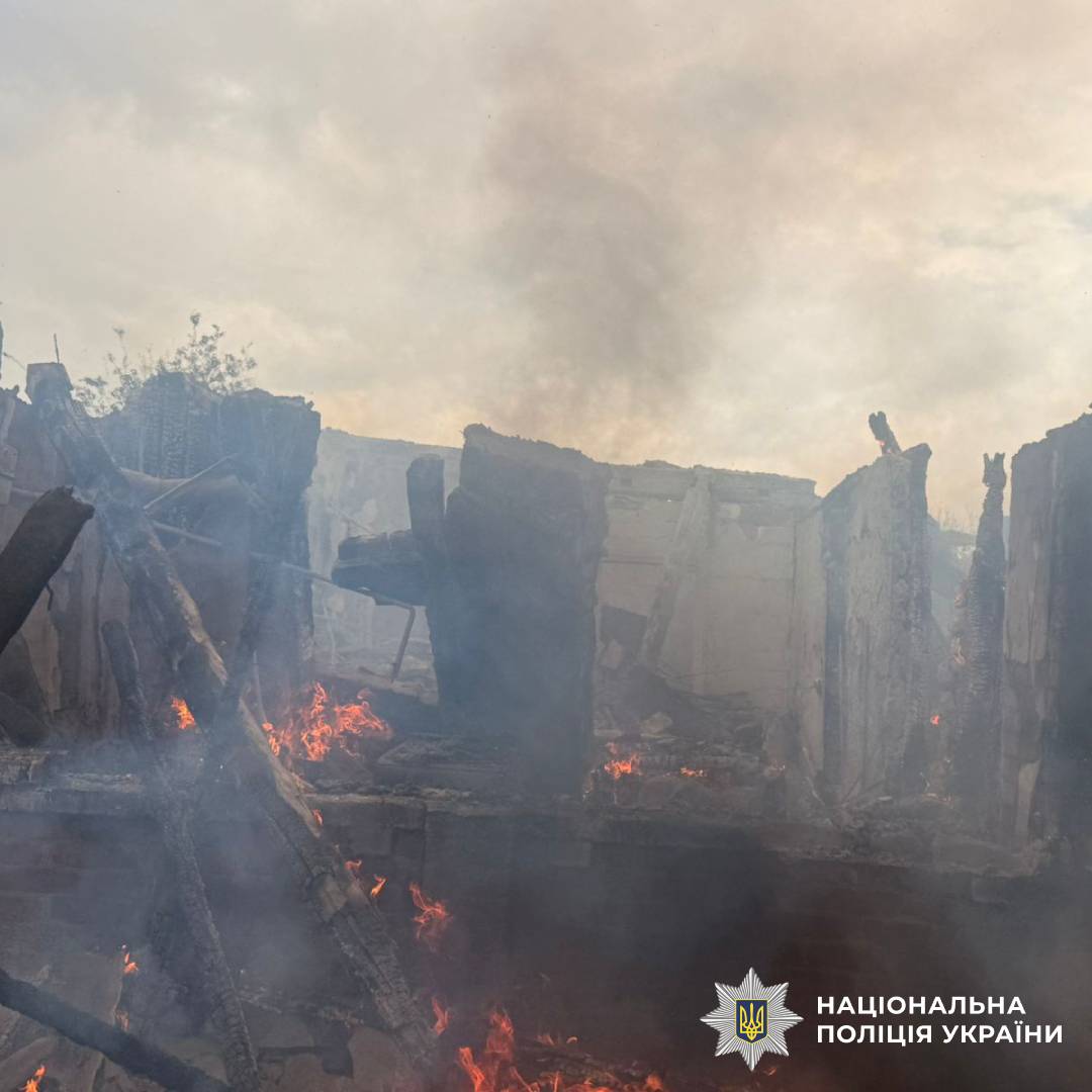 На фото наслідки ворожого обстрілу