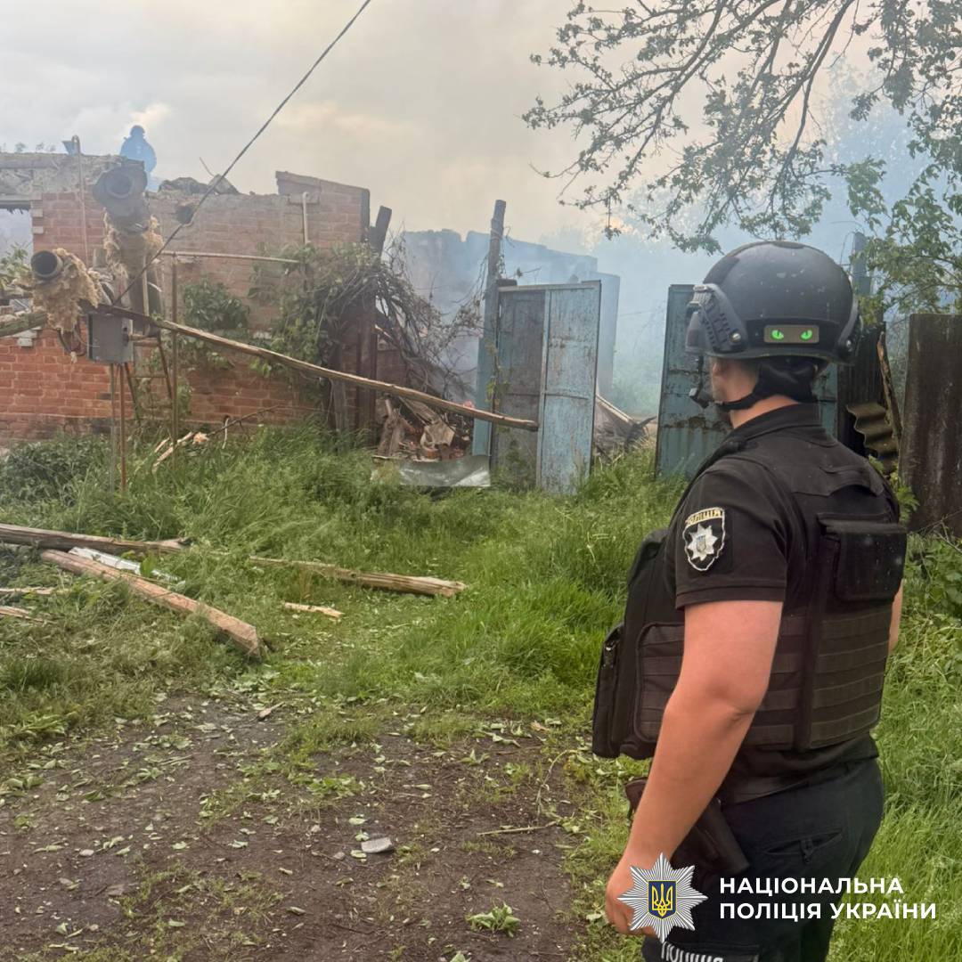 На фото наслідки ворожого обстрілу