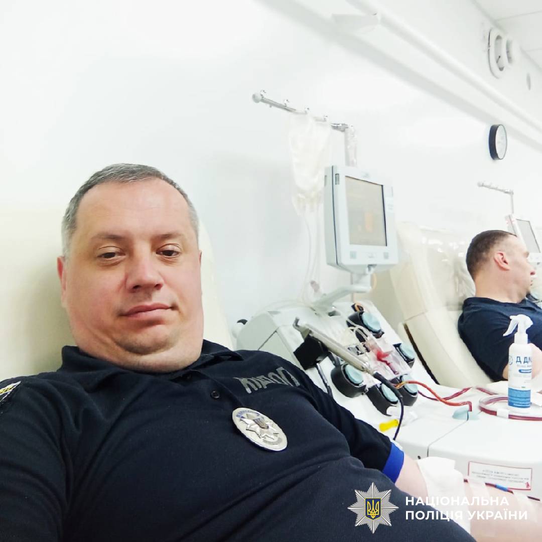 Поліцейські Харківщини долучилися до здачі крові
