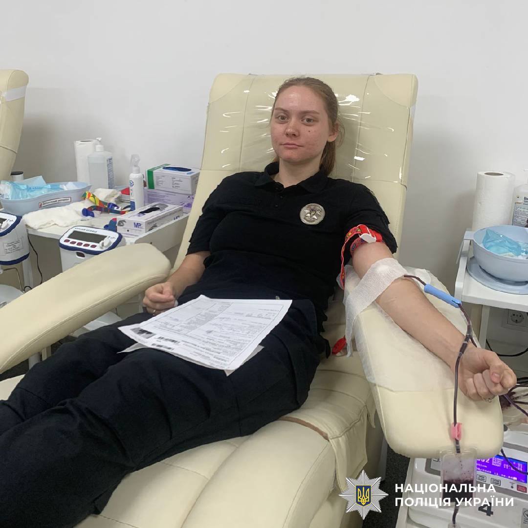 Поліцейські Харківщини долучилися до здачі крові