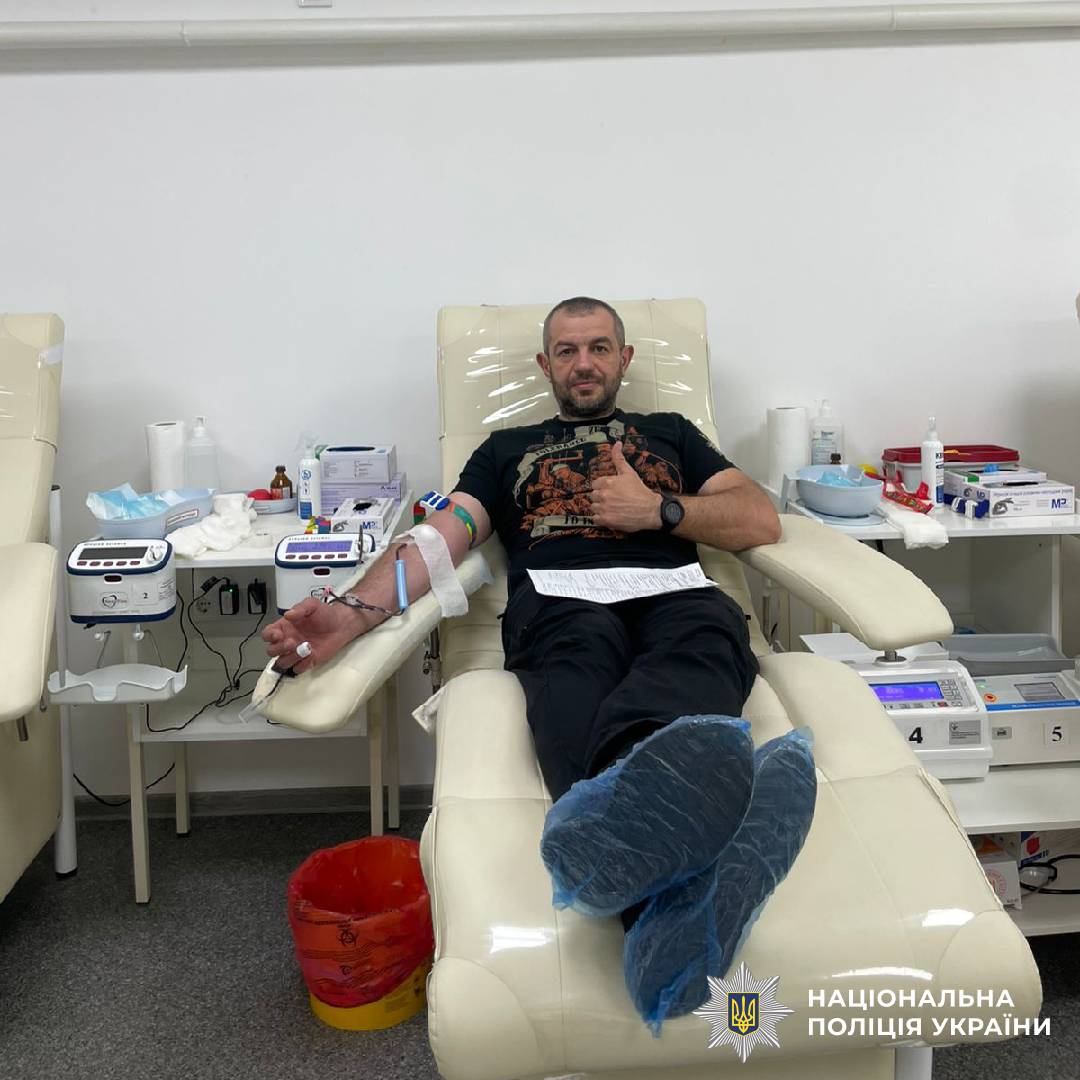 Поліцейські Харківщини долучилися до здачі крові