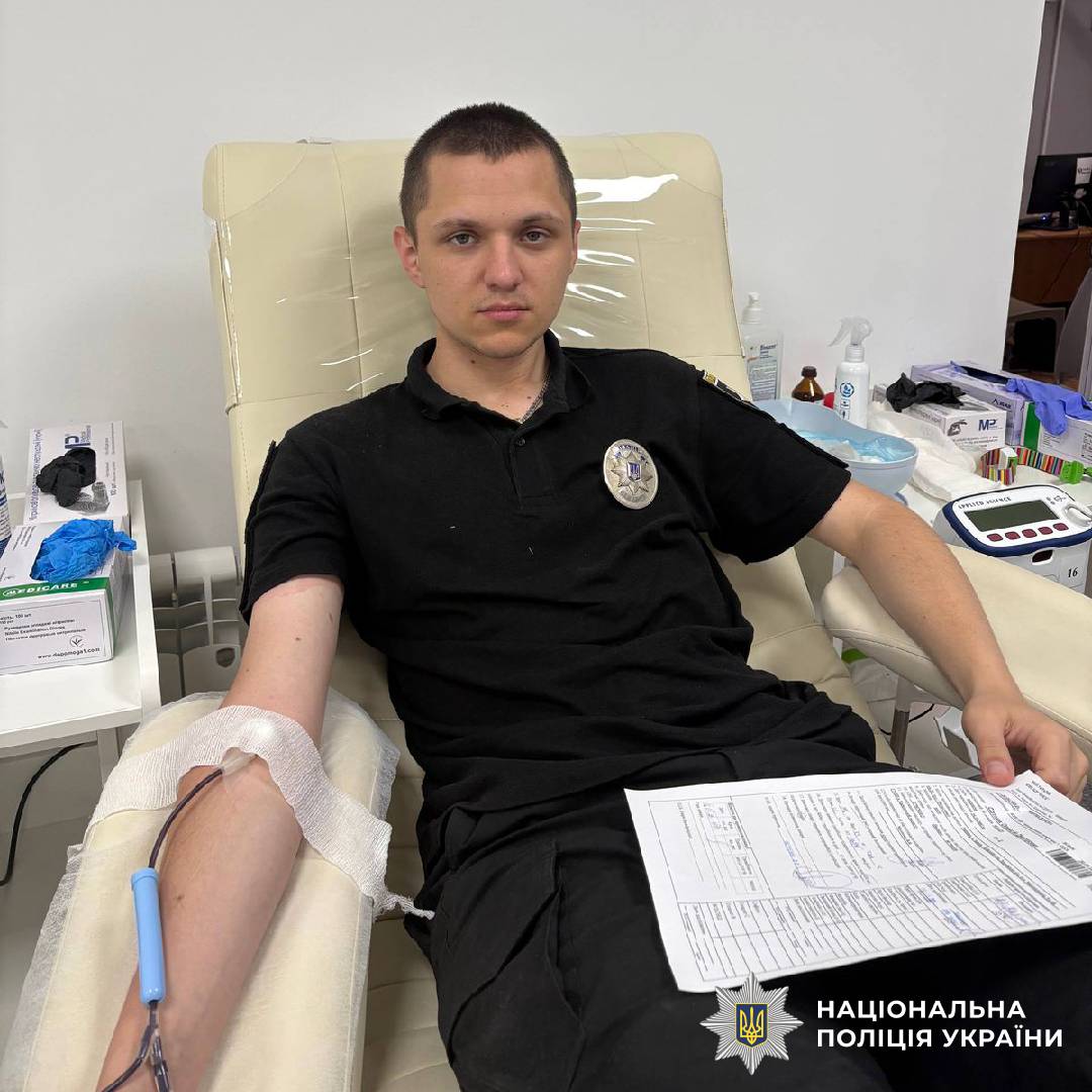 Поліцейські Харківщини долучилися до здачі крові