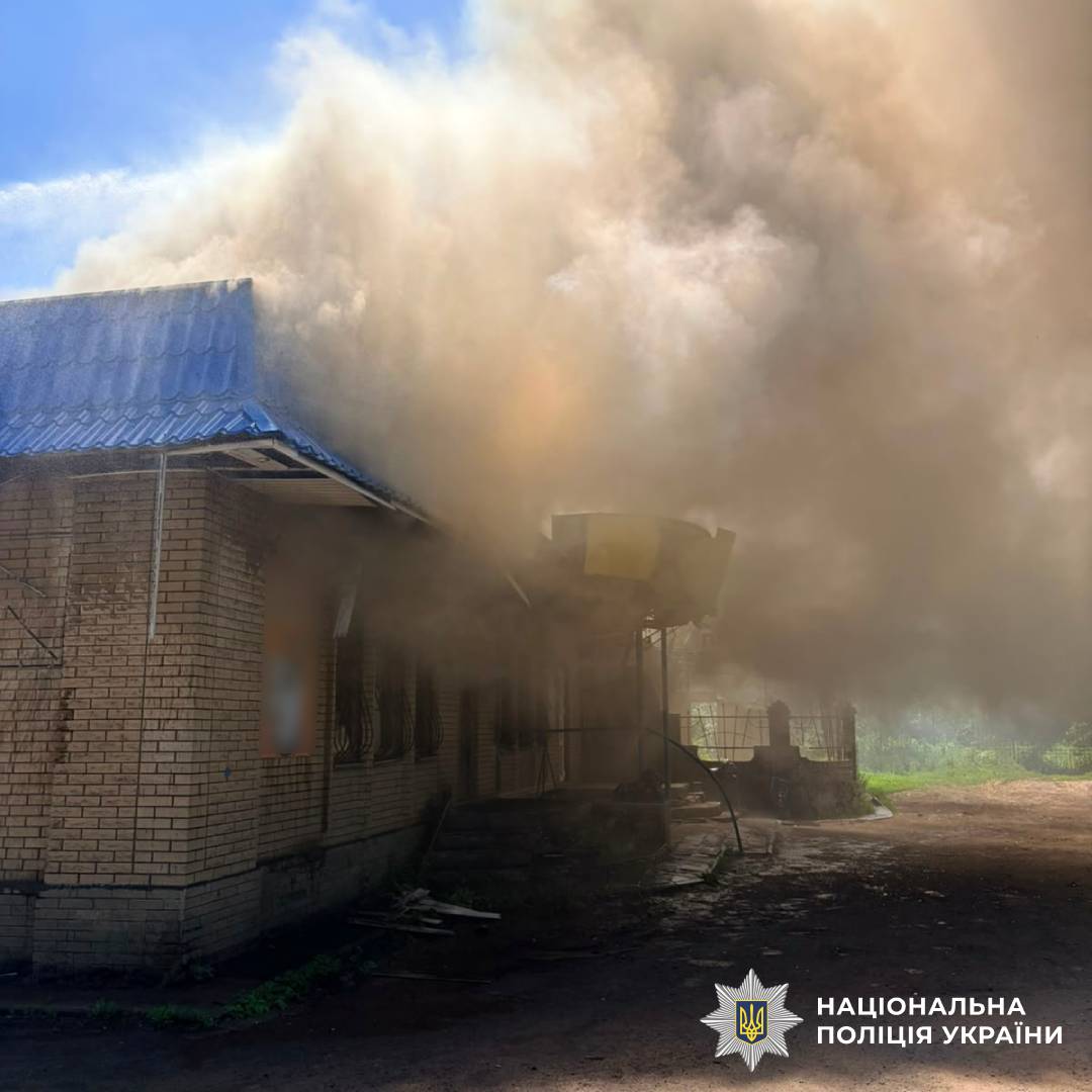 На фото наслідки ворожого обстрілу