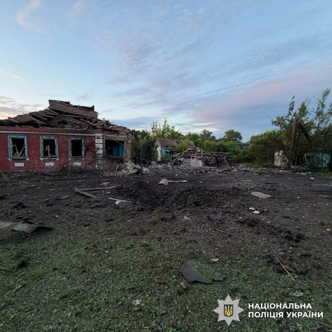 На фото наслідки ворожого обстрілу