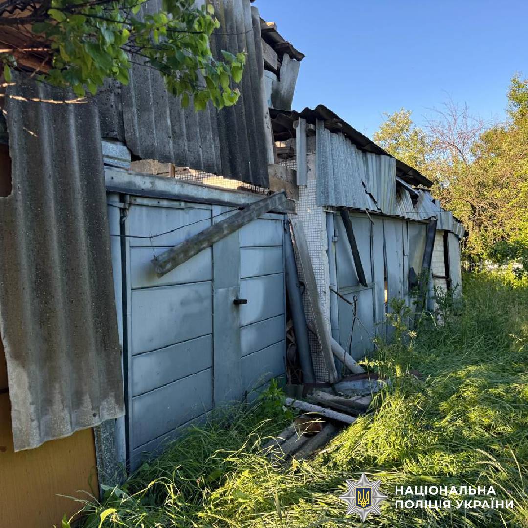 На фото наслідки ворожого обстрілу