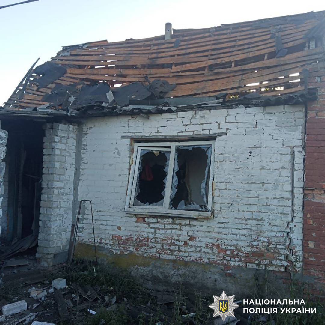 На фото наслідки ворожого обстрілу