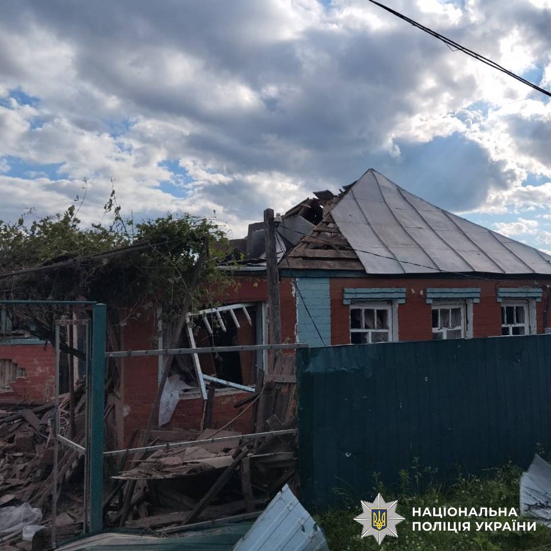 На фото наслідки ворожого обстрілу