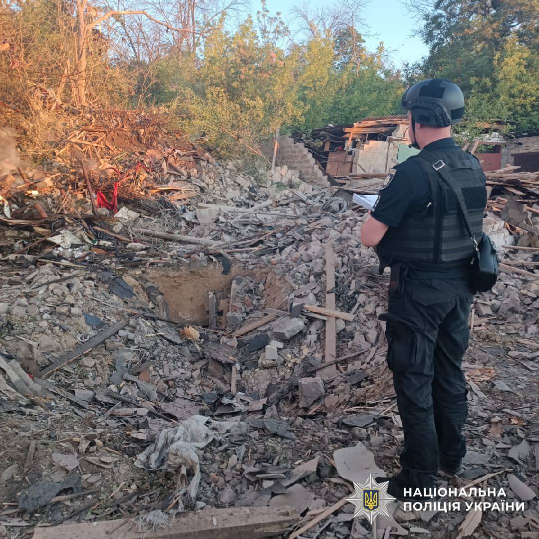 На фото наслідки ворожого обстрілу