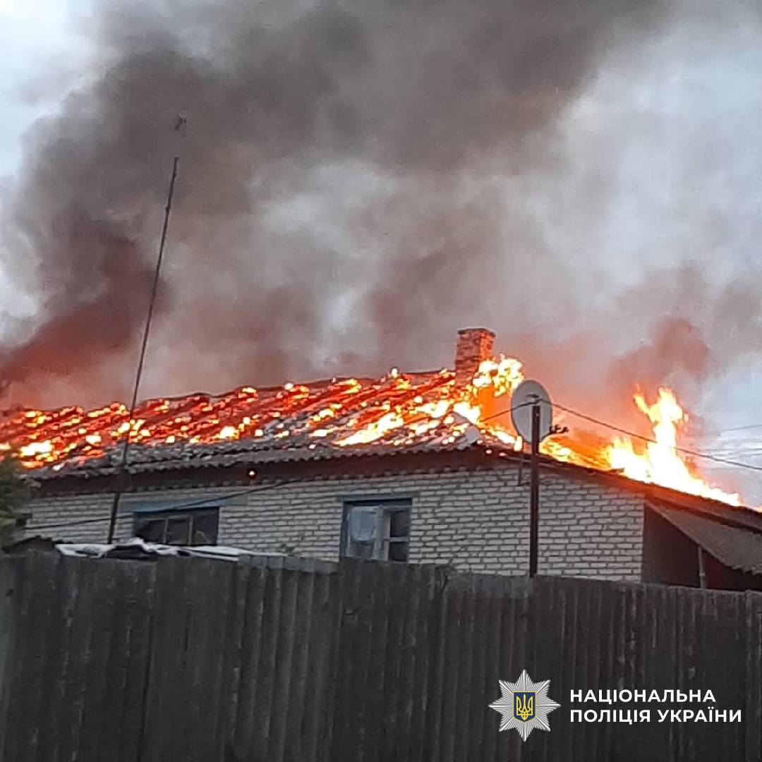На фото наслідки ворожого обстрілу