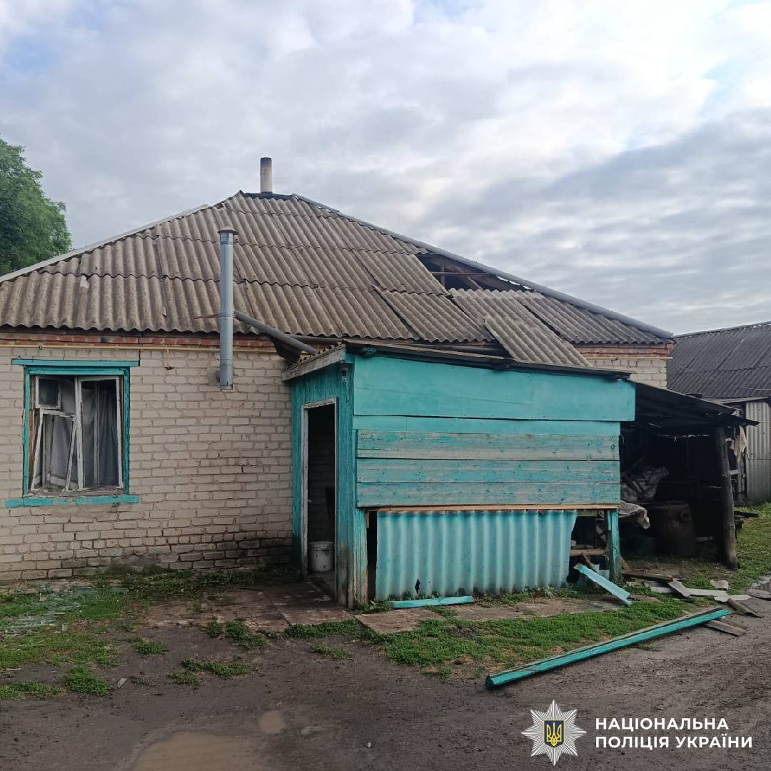 На фото наслідки ворожого обстрілу