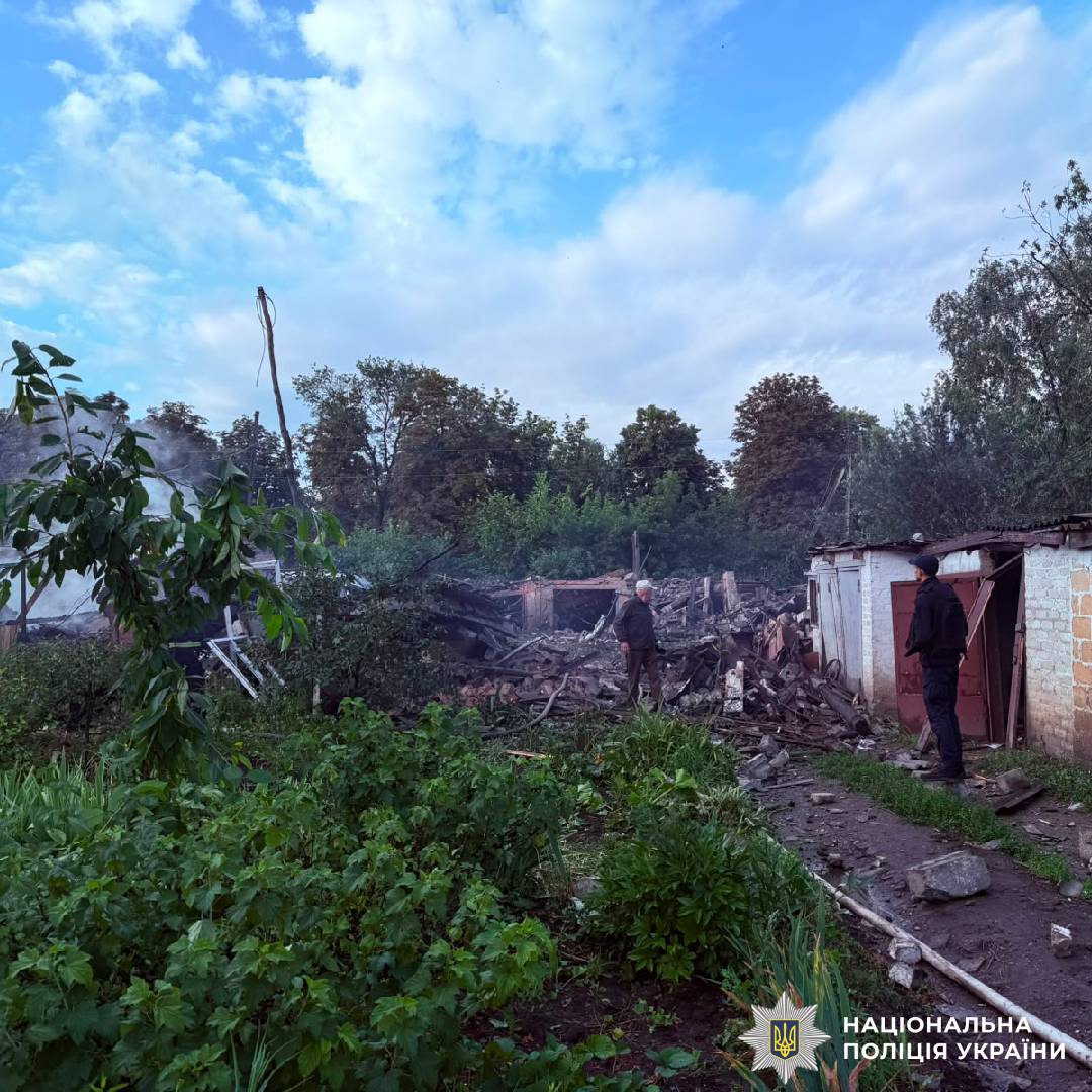 На фото наслідки ворожого обстрілу
