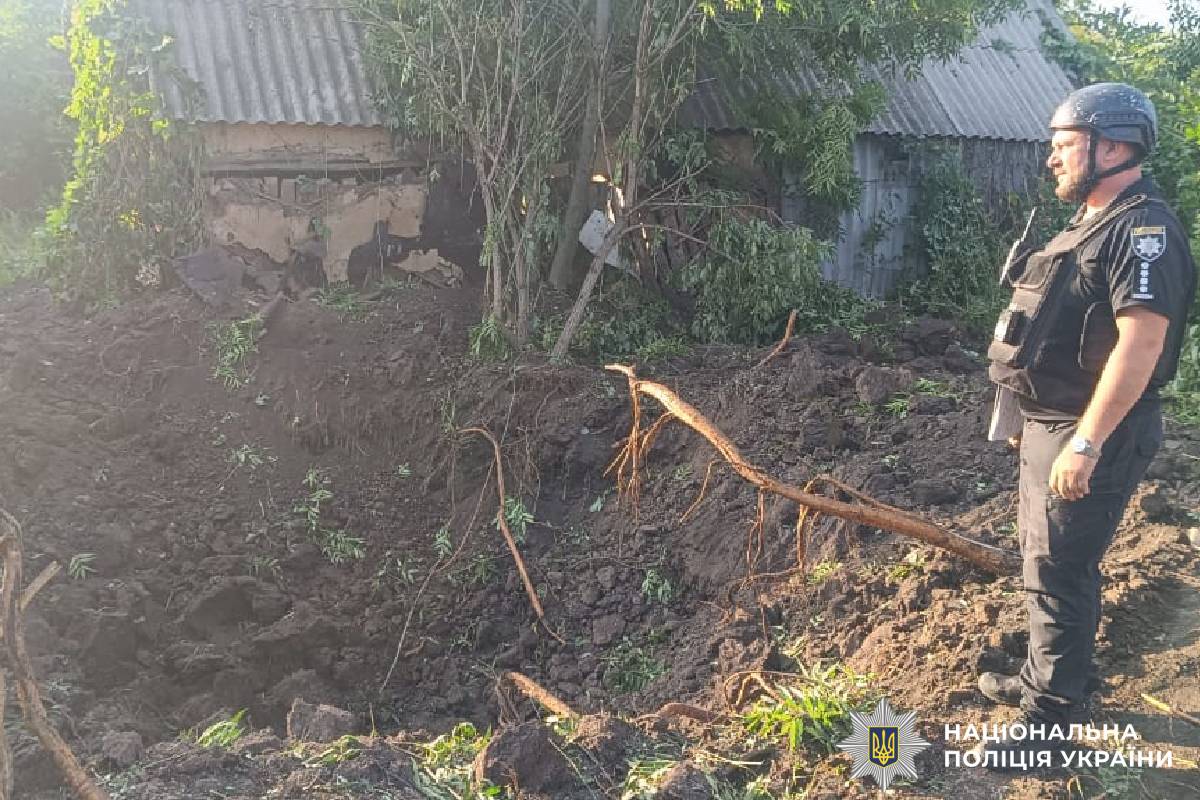 На фото наслідки ворожого обстрілу