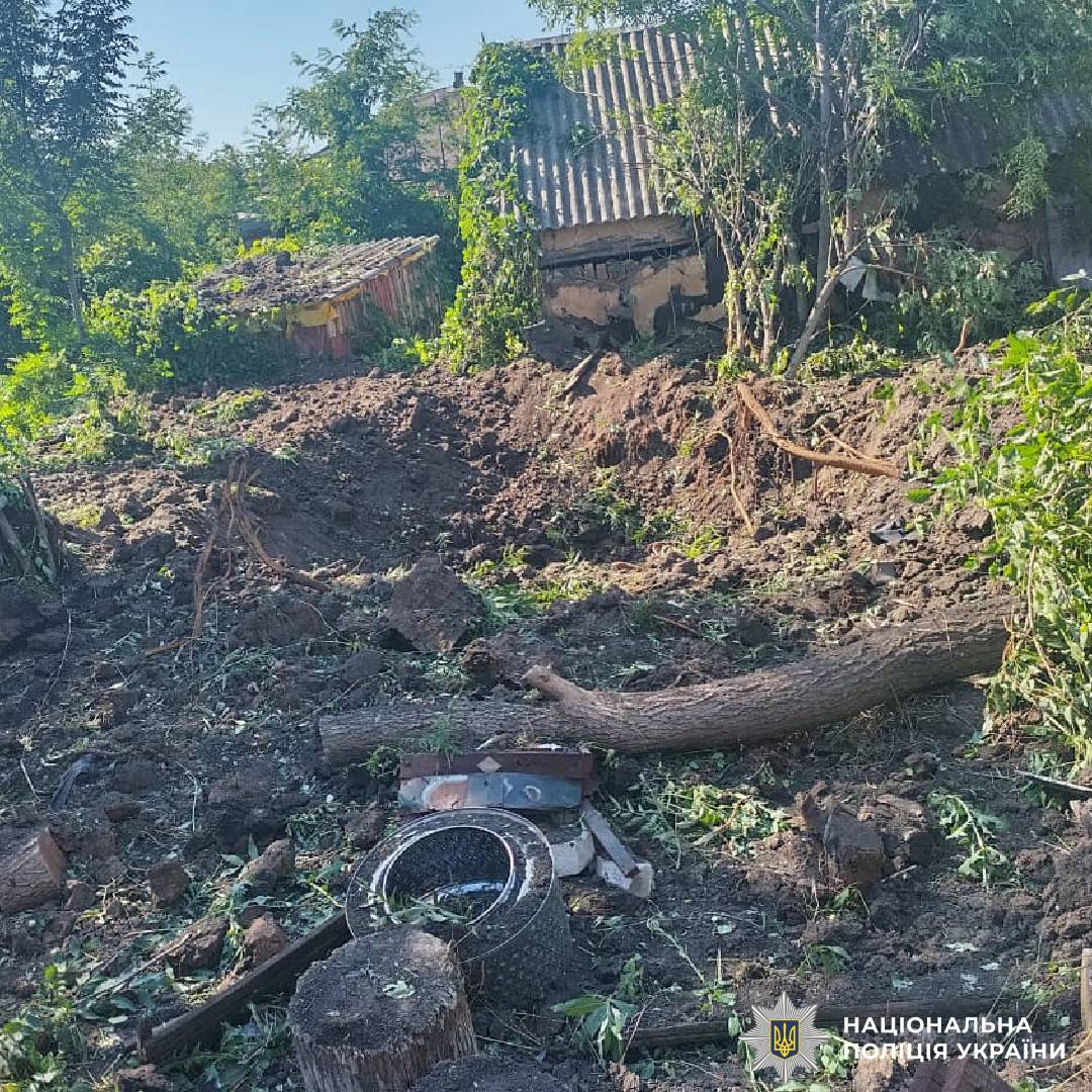 На фото наслідки ворожого обстрілу