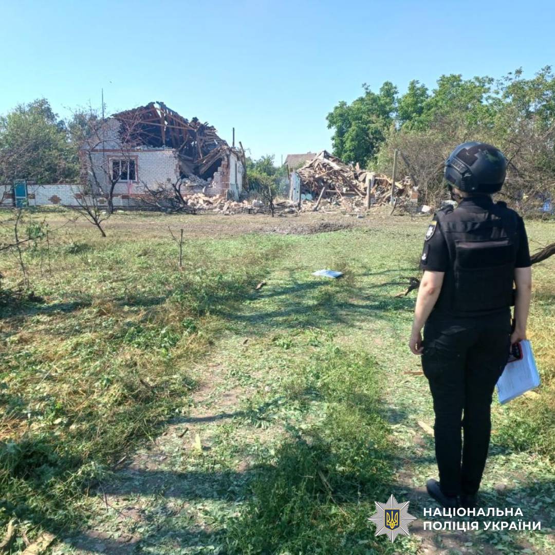 На фото наслідки ворожого обстрілу