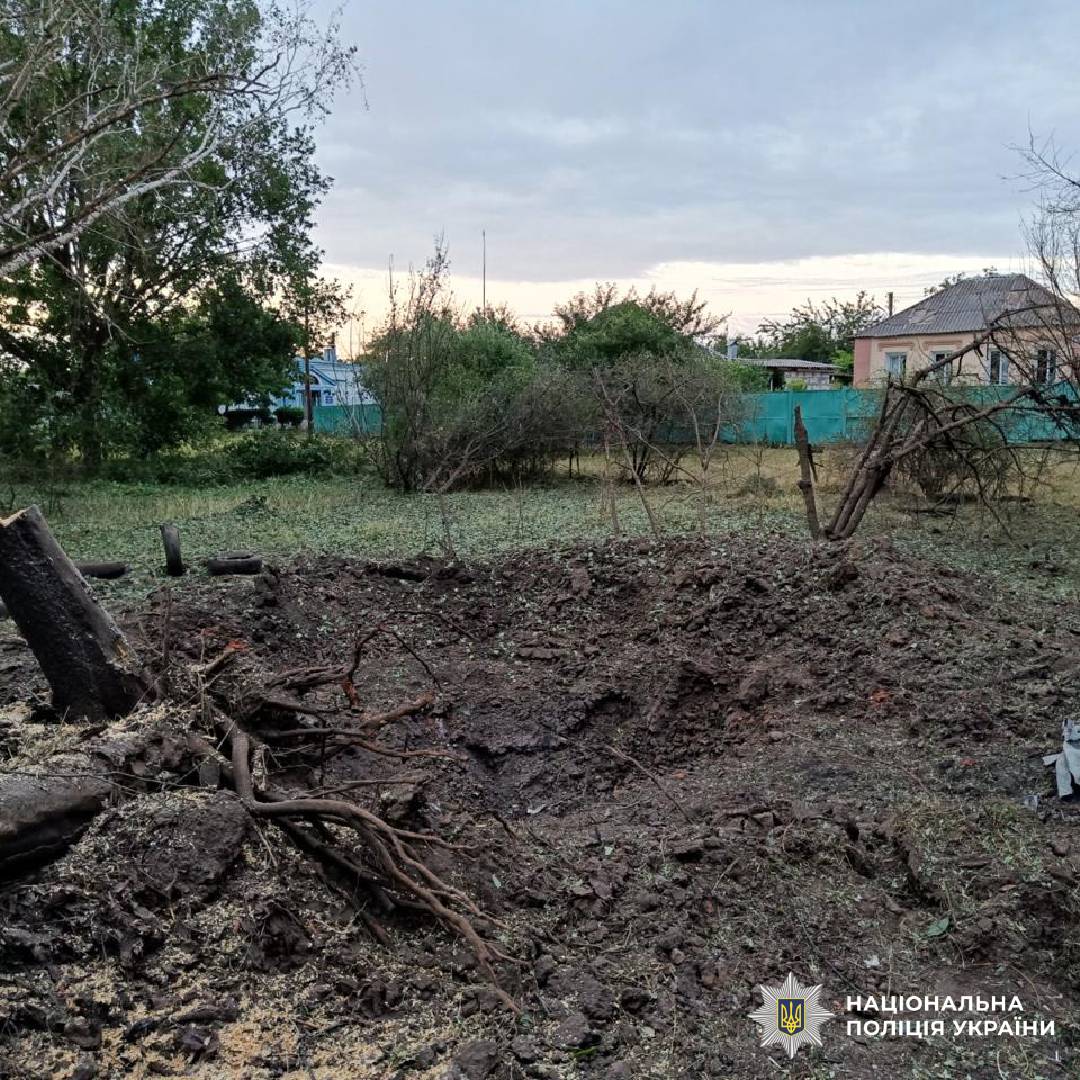 На фото наслідки ворожого обстрілу