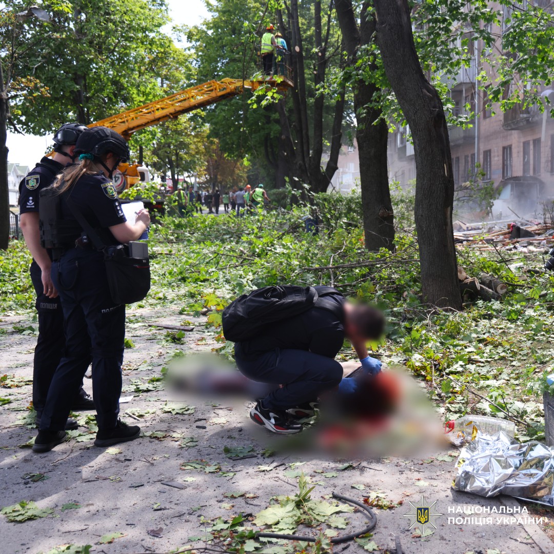 На фото наслідки ворожого обстрілу