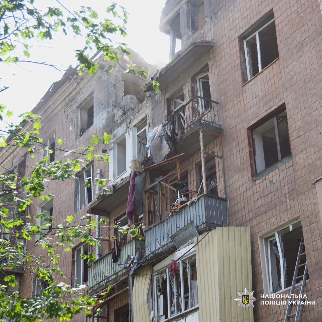На фото наслідки ворожого обстрілу