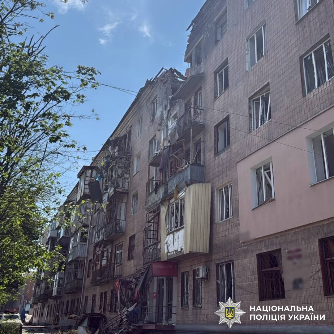 На фото наслідки ворожого обстрілу