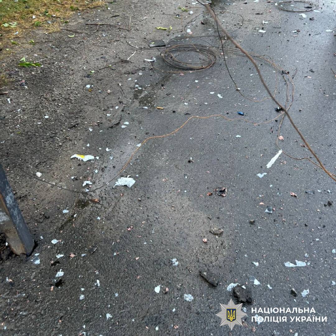 На фото наслідки ворожого обстрілу